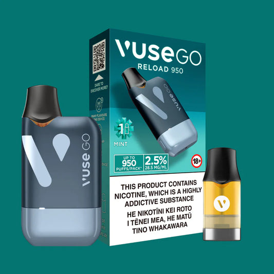 VuseGo Reload Black Kit Mint 2.5%