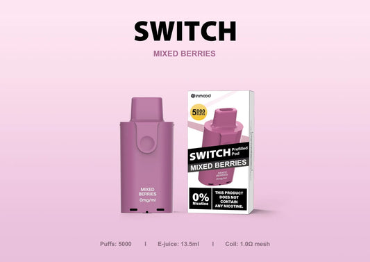 Inmood Switch 5000 Pod - 0mg Berries